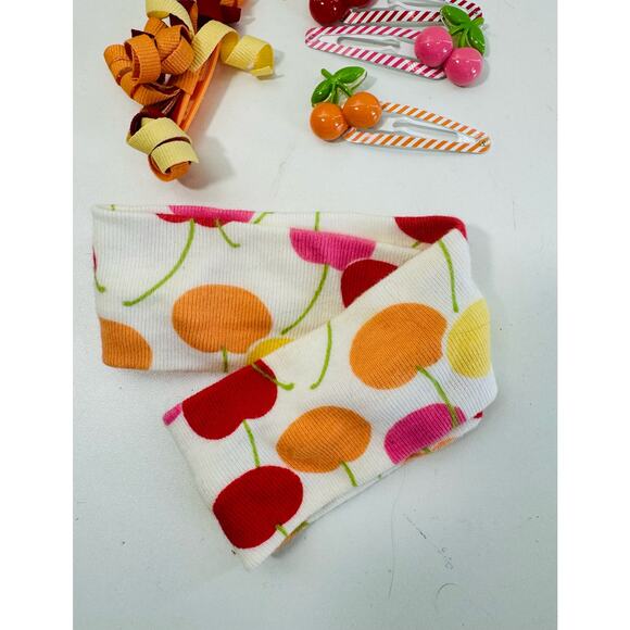 Gymboree Cherry Baby -7 Piece Accessory Lot Elastic Barrette Headband - Picture 2 of 4